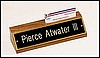 Nameplate with Business Cardholder (Type 2, 8"x1 3/4"x2 3/8")